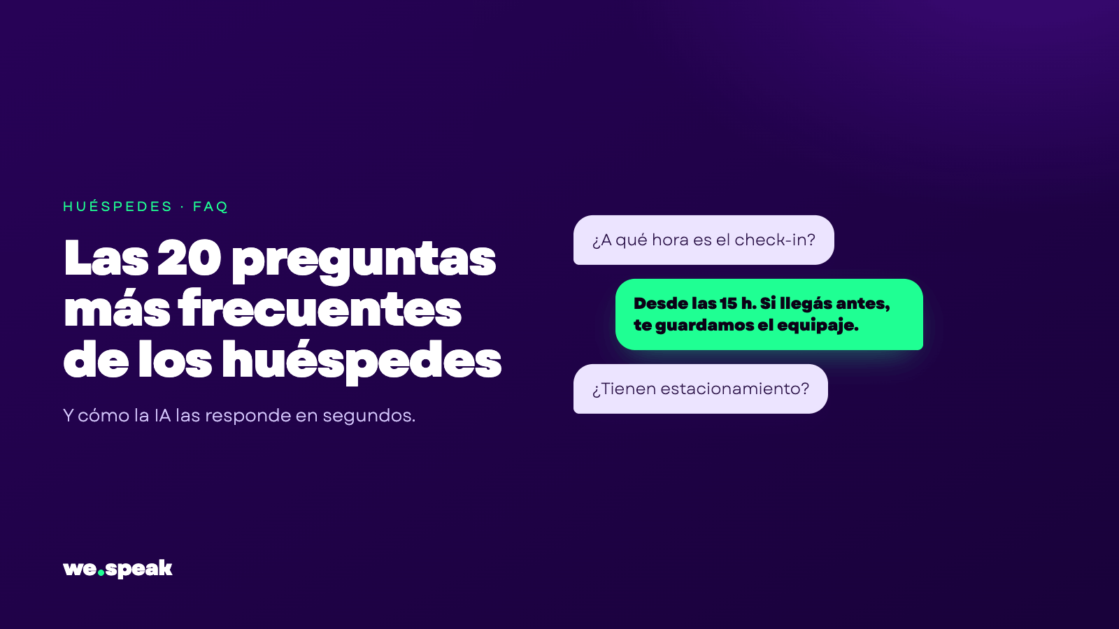 The 20 Most Frequent Guest Questions (and How AI Answers Them)