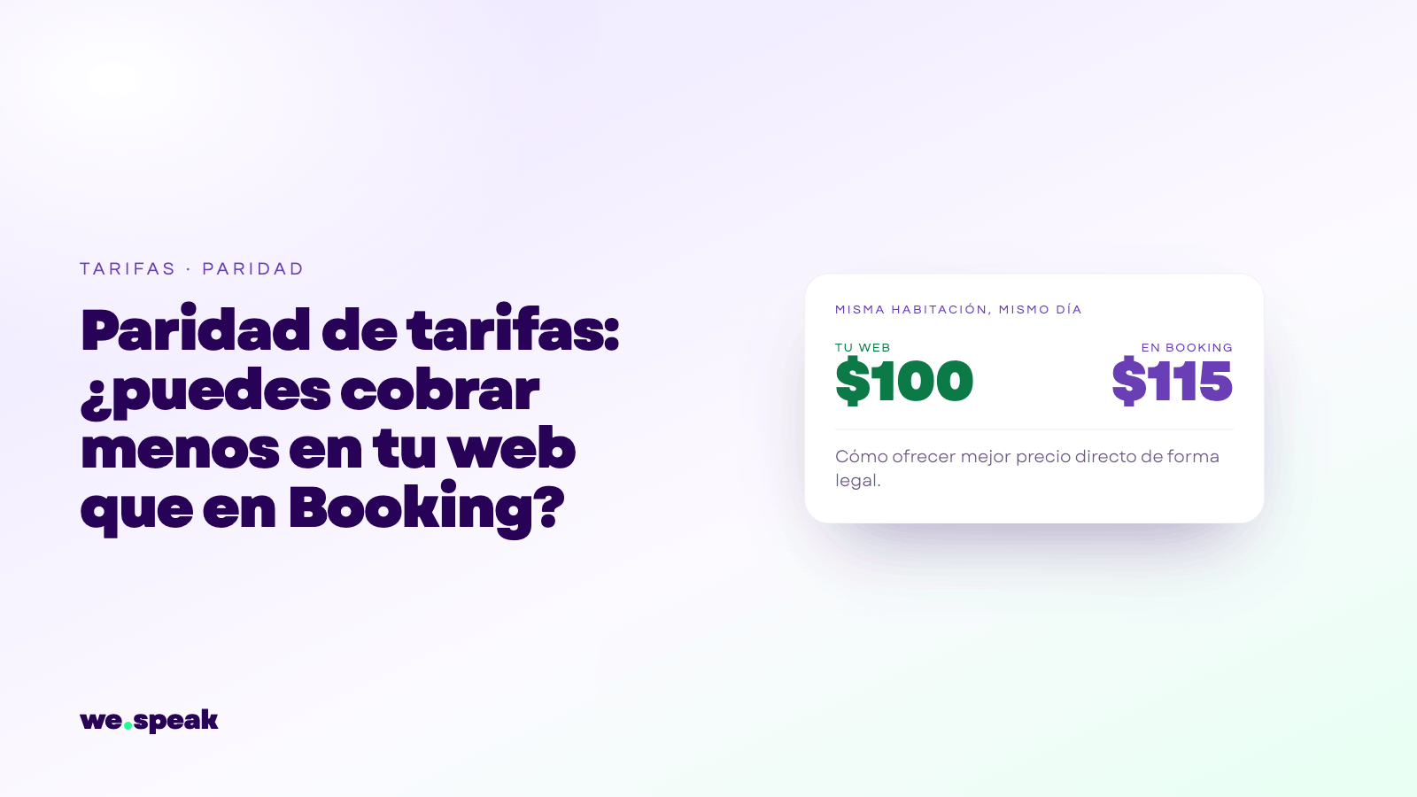 Rate parity in hotels: can you charge less on your site than on Booking?