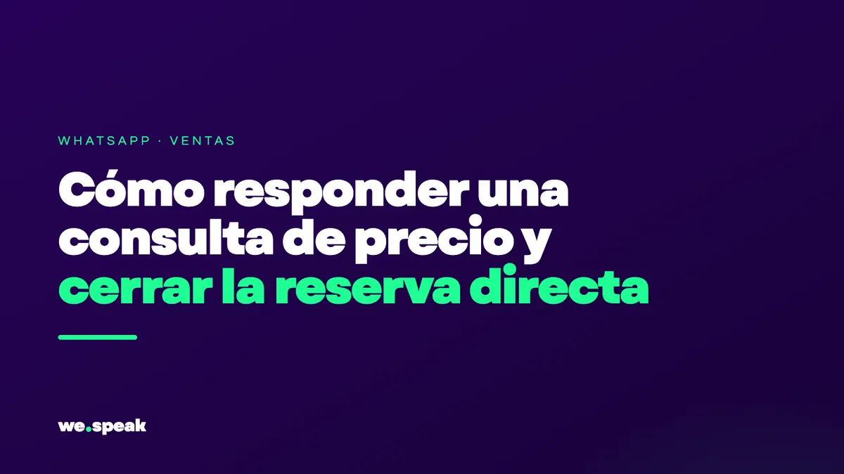 Como responder uma consulta de preço no WhatsApp e fechar a reserva direta