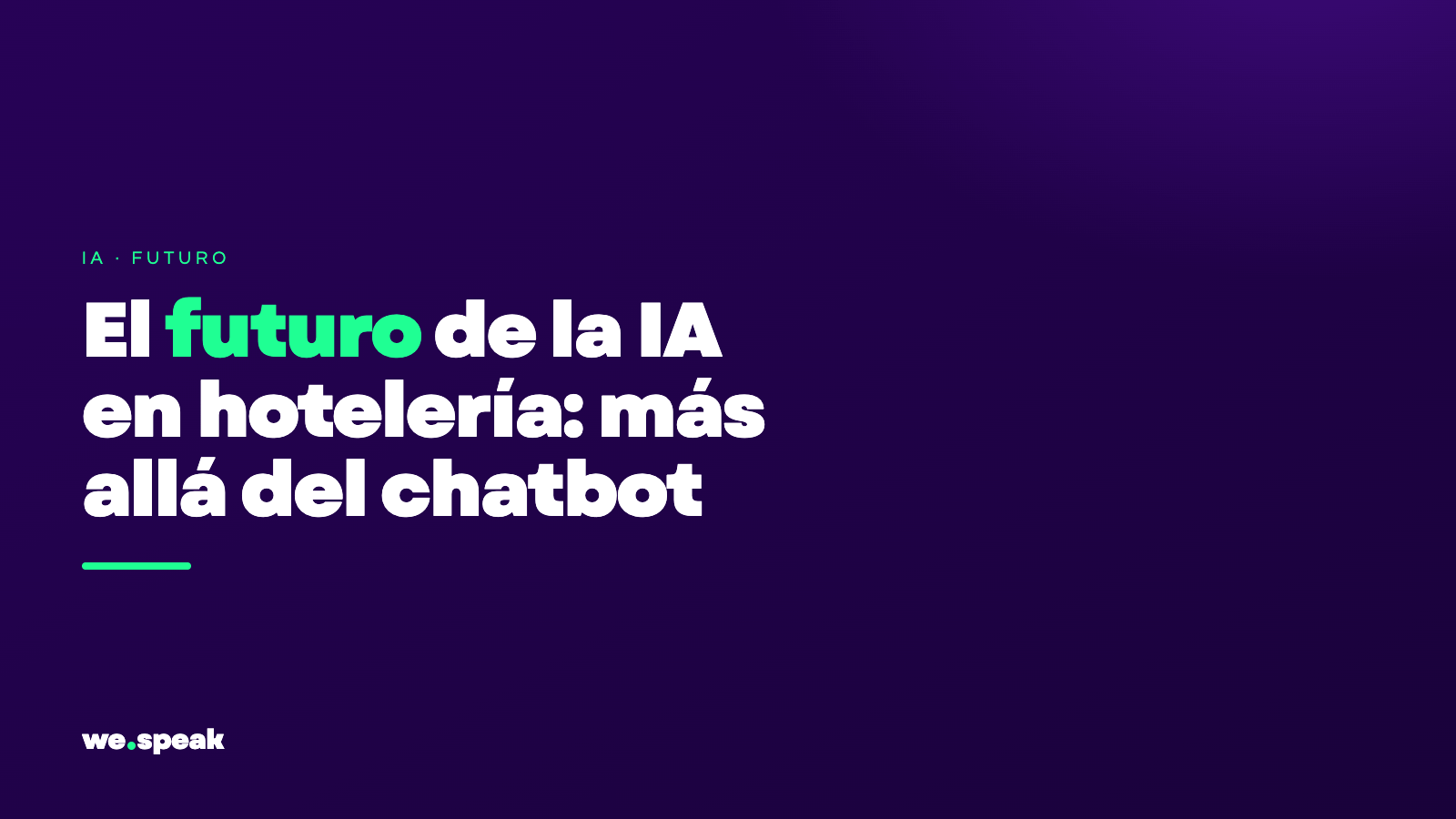 The future of AI in hospitality: beyond the chatbot