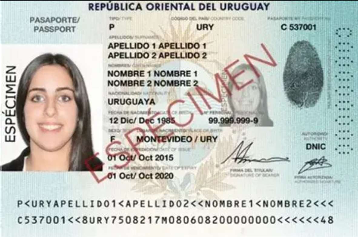 A sample passport, like the document Meta asks for